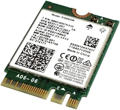 Síťová karta Intel Dual Band Wireless 3168NGW