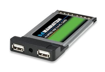USB 2.0 PCMCIA Adapter Cardbus 2 Ports USB