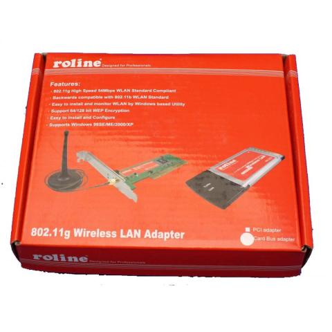 Bezdrátová CardBus Wi-Fi karta RWPC-54 (802.11b/g,